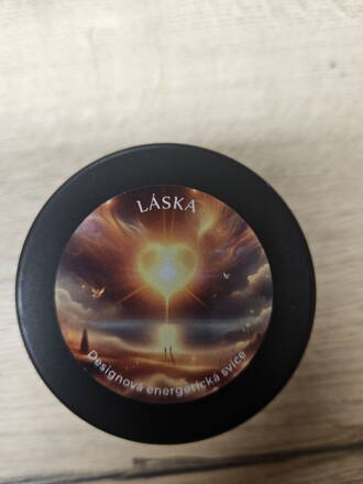 ENERGETICKÁ SVÍCE "LÁSKA" ze sójového vosku 120 ml